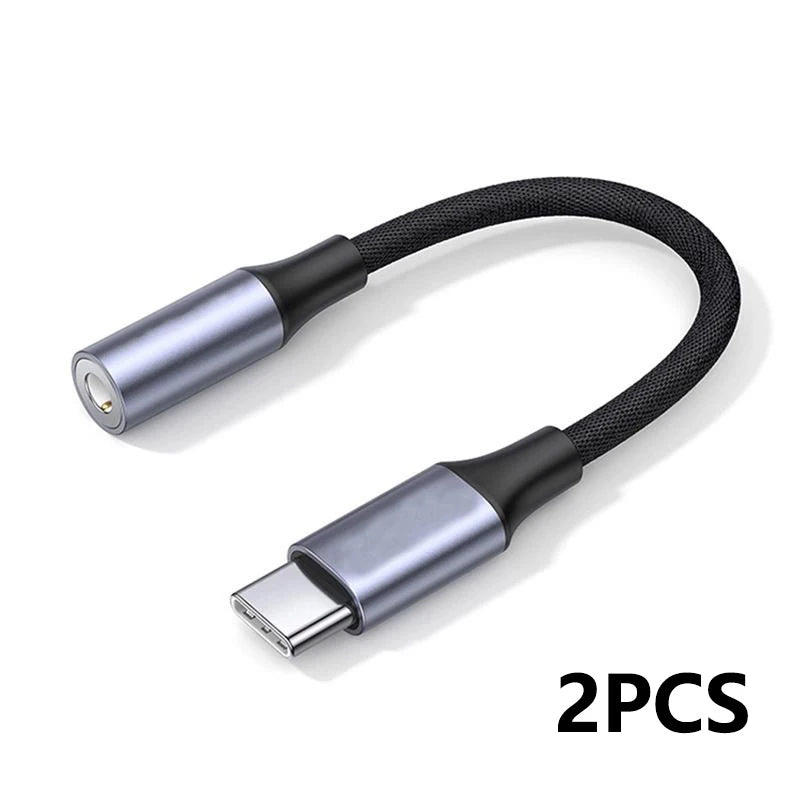 Type-C to 3.5mm Audio Jack USB Adapter