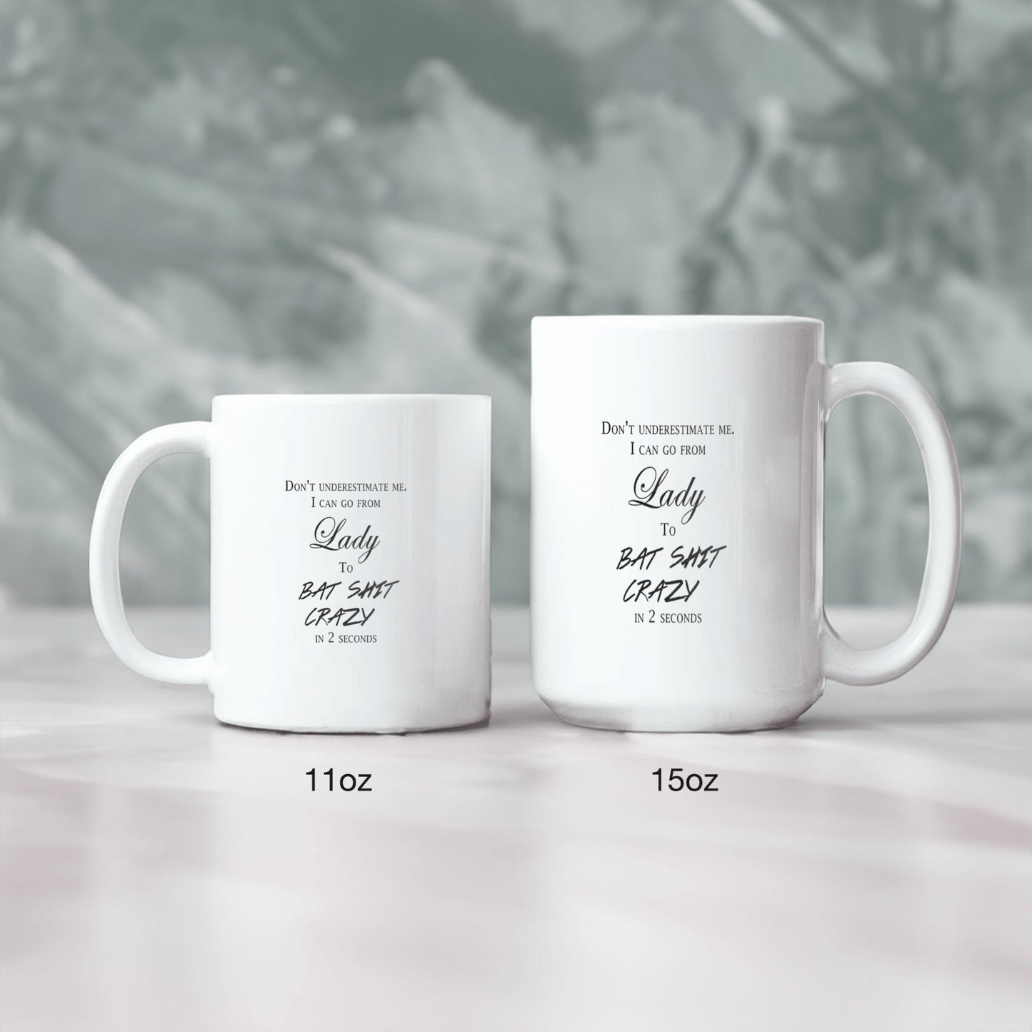 CRAZY LADY MUG