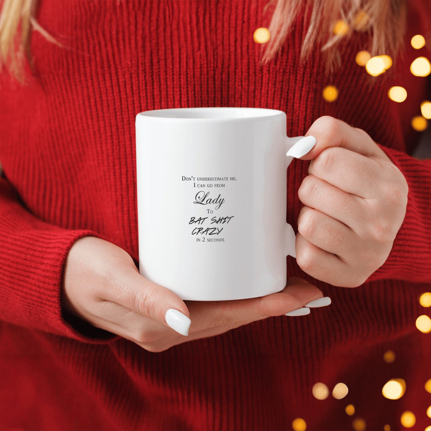 CRAZY LADY MUG