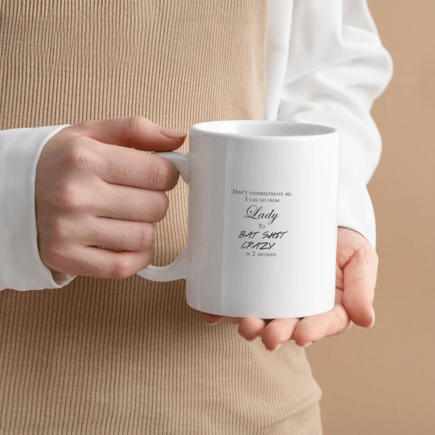CRAZY LADY MUG