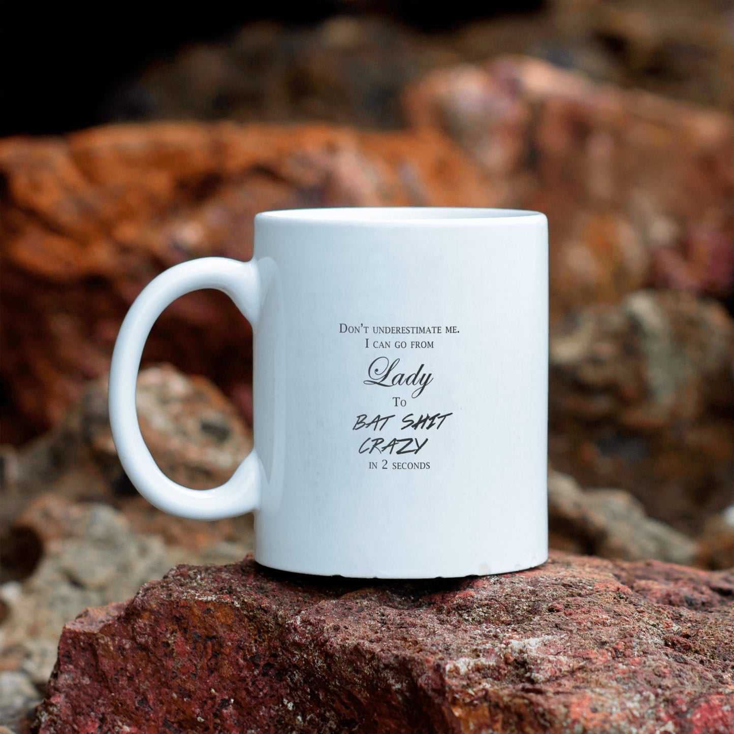 CRAZY LADY MUG