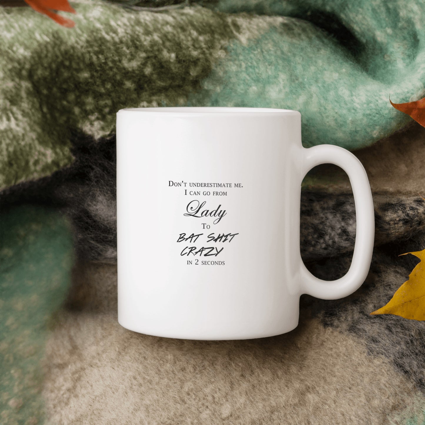 CRAZY LADY MUG