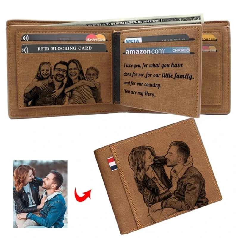 Personalized Leather Wallet