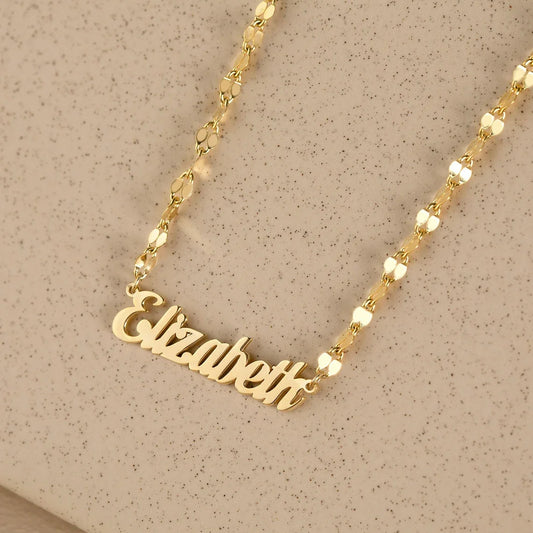 Personalised Gold Necklace