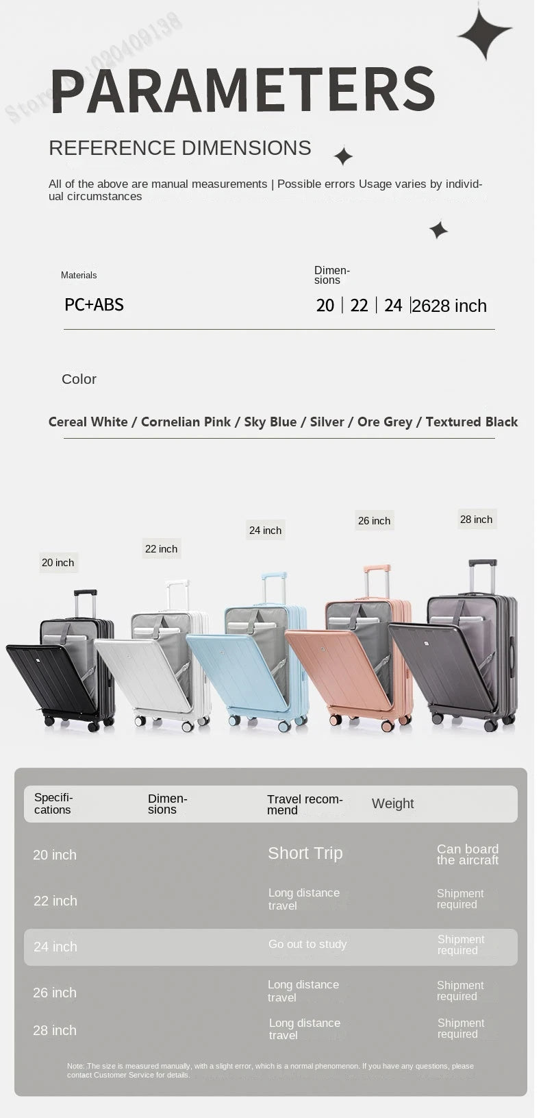 KO-KU Front Opening Lid Trolley Suitcase Business Carry On Boarding USB Charging Cup Holder Large Capacity Luggage20/22/24/26/28