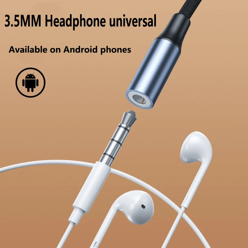 Type-C to 3.5mm Audio Jack USB Adapter