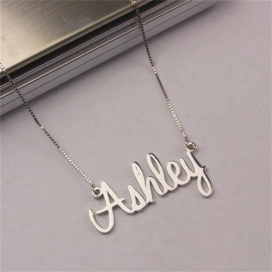 Fashion Customization Personalized Font Name Feminine Charm Trendy Necklaces Pendants Jewelry and Valentine's Day Gifts