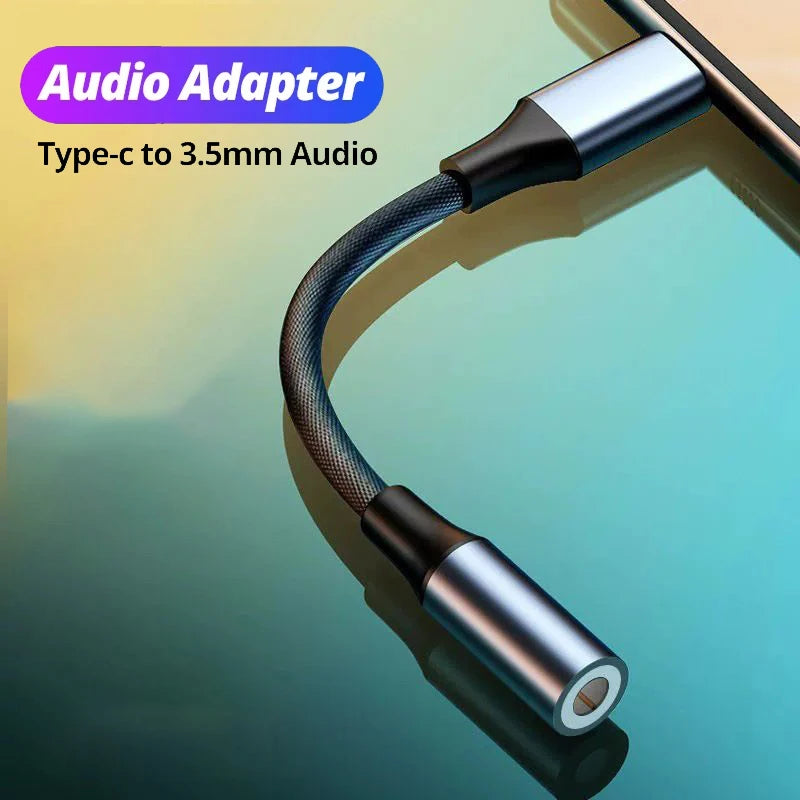 Type-C to 3.5mm Audio Jack USB Adapter