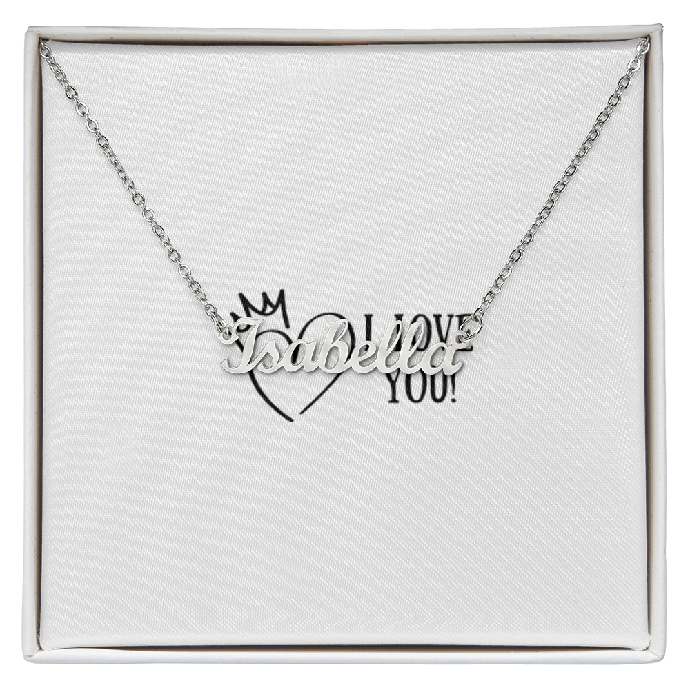 I LOVE YOU NAME NECKLACE