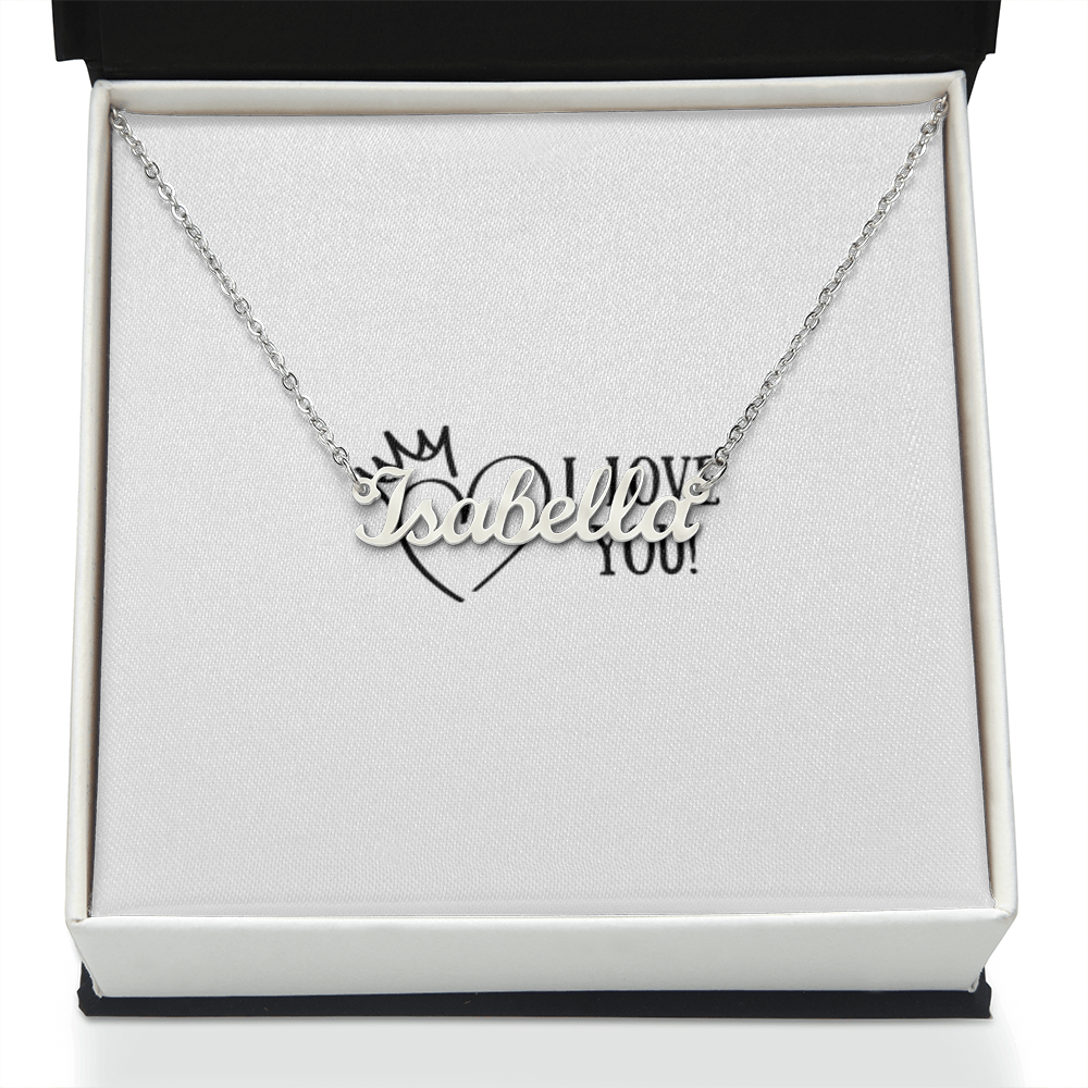 I LOVE YOU NAME NECKLACE