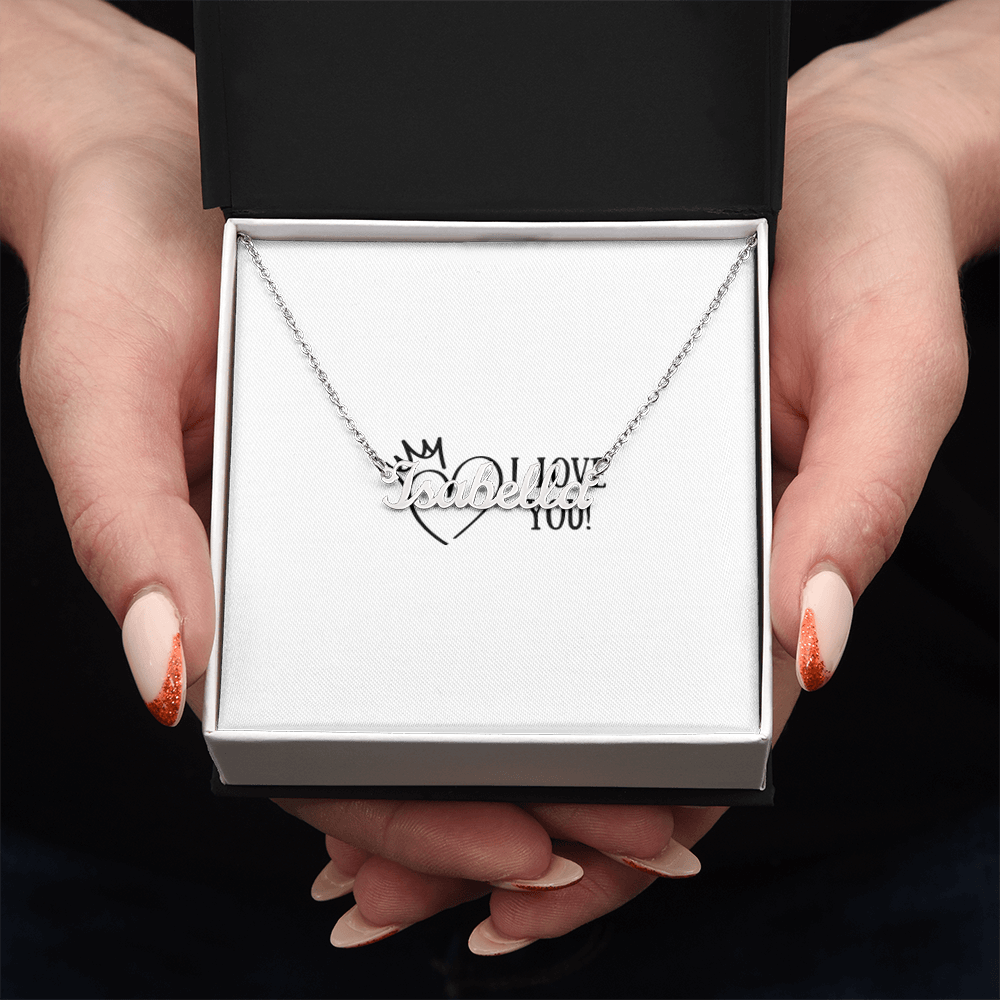 I LOVE YOU NAME NECKLACE