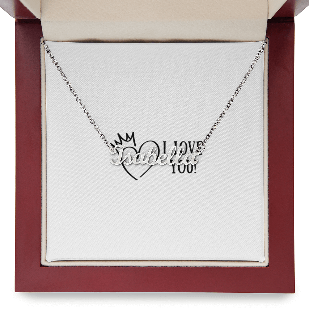 I LOVE YOU NAME NECKLACE