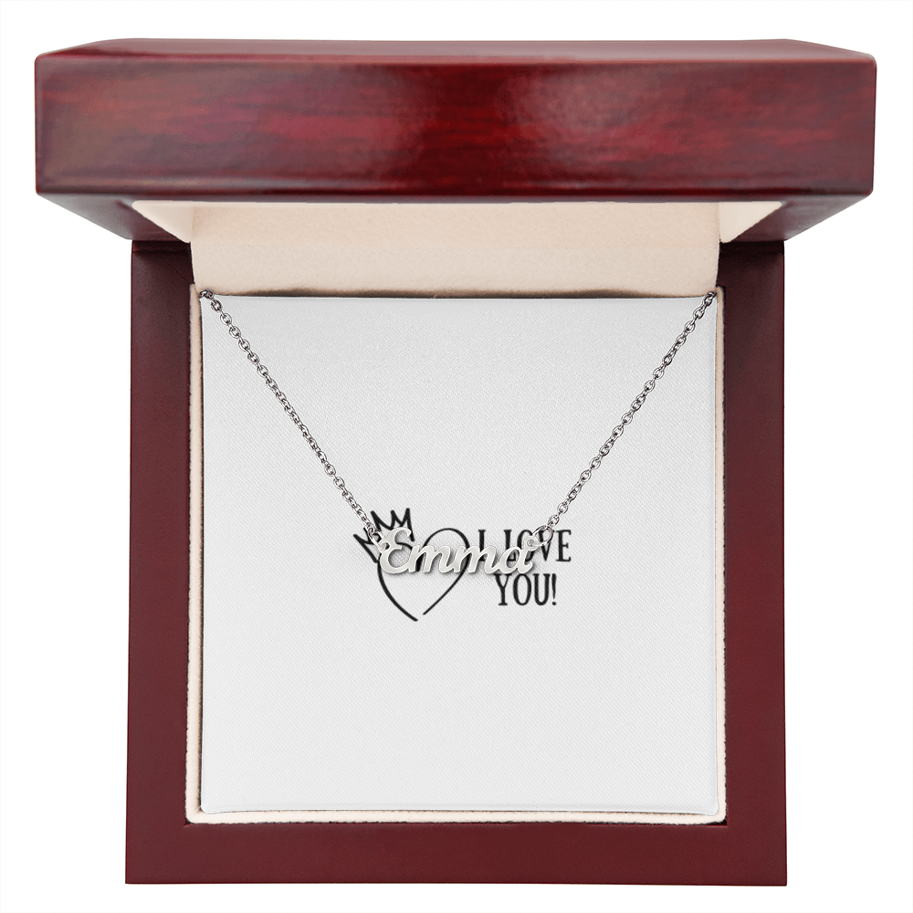 I LOVE YOU NAME NECKLACE