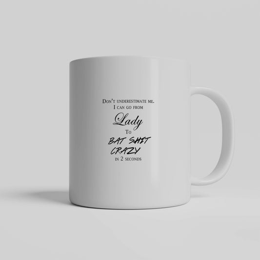 CRAZY LADY MUG